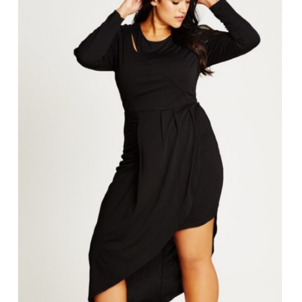 City Chic Asymmetrical Dress Size 16